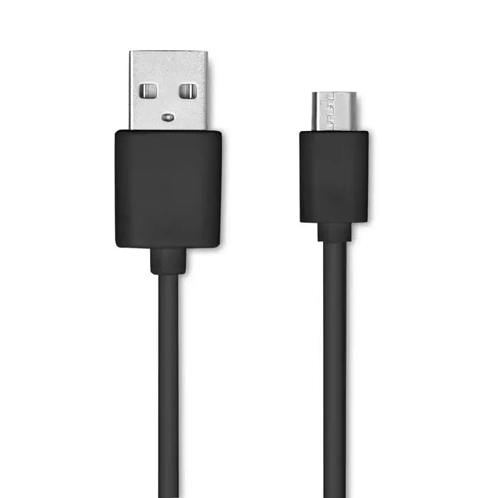 Mouse fara fir reincarcabil cu cablu usb negru mate cu conector usb-a si micro-usb-b din plastic mat