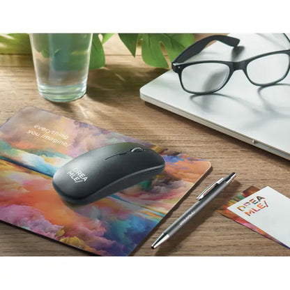 Mouse fara fir reincarcabil negru cu design ergonomic si brand dream lee pe laterala