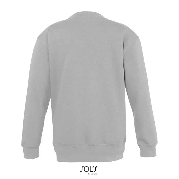 Bluză copii new supreme kids 280g gri deschis cu material texturat moale și manșete și tiv reiat
