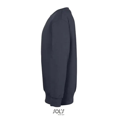 Hanorac crewneck copii supreme kids 280g albastru bleumarin cu manșete și tiv din reiat