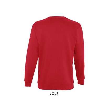 Sweatshirt unisex noua supreme roșie cu mâneci lungi crewneck din material moale și neted la atingere