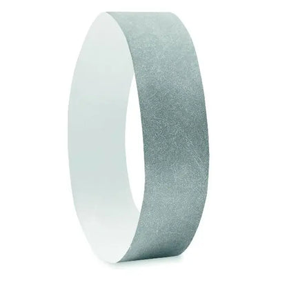 Silver metallic bratara cu suprafata texturata usor aspra din setul o foaie de 10 bratari