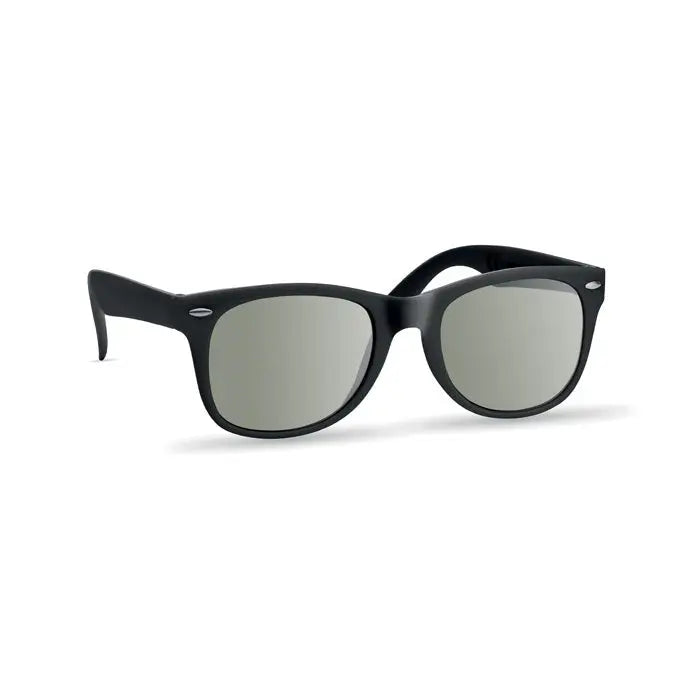 Ochelari de soare cu protectie uv negri cu lentile argintii reflectorizante pentru protectie optima