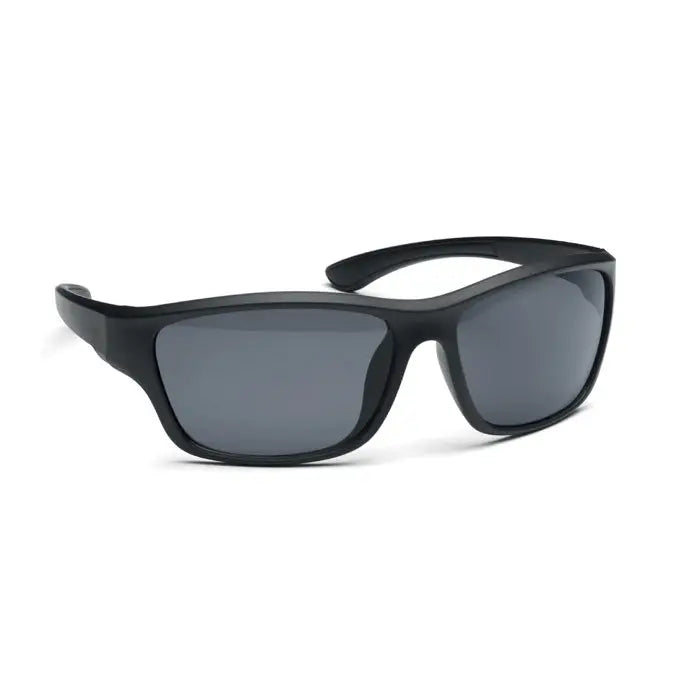 Ochelari de soare sport cu oglinda uv400, rama neagra si lentile gri inchis pentru protectie si design modern