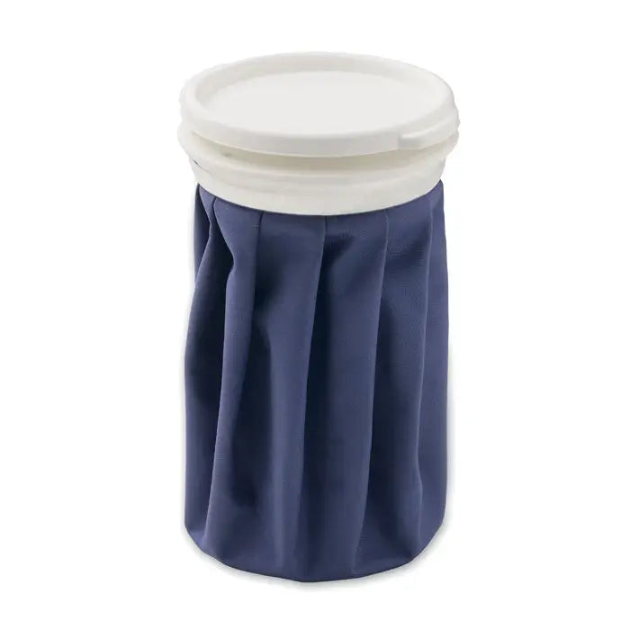 Pachet de gheata reutilizabil din poliester albastru inchis cu capac alb din plastic pentru utilizare rece