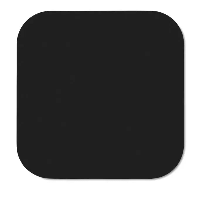 Pad de incarcare wireless 5w negru patrat cu colturi rotunjite pentru birou sau spatii de lucru