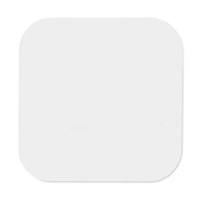 Pad de incarcare wireless 5w alb, patrat cu colturi rotunjite, pentru incarcare rapida dispozitive mobile