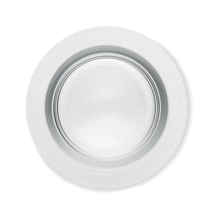 Lumină încastrată albă cu design modern și finisaj metalic pentru pahar conic 300ml