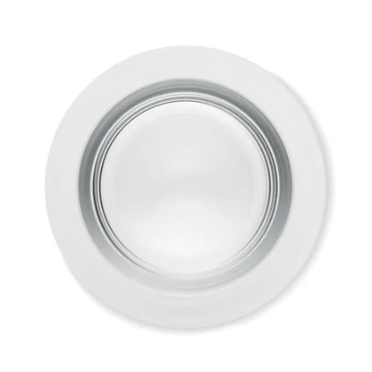 Lumină încastrată albă cu design modern și finisaj metalic pentru pahar conic 300ml