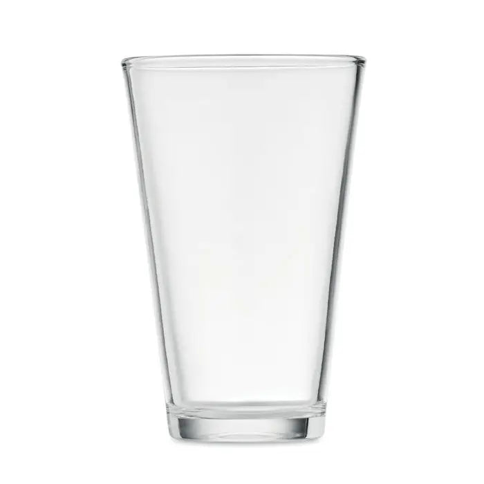 Pahar conic 300ml pahar de sticlă transparentă cu bază solidă și laturi drepte ideal pentru băuturi