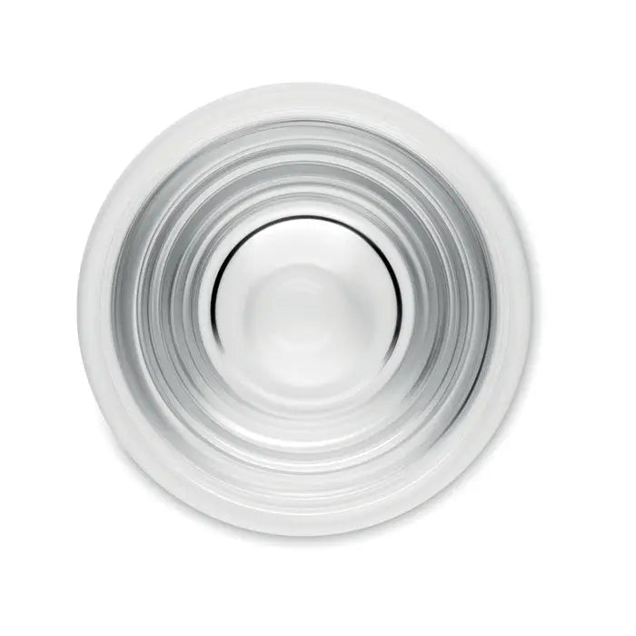 Pahar de shot transparent din sticlă cu 28 ml și dungi concentrice pentru servirea băuturilor alcoolice