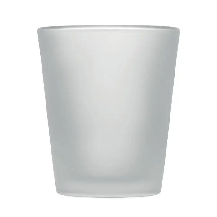 Pahar de sublimare 44ml din sticla mata cilindric simplu cu suprafata neteda si translucida