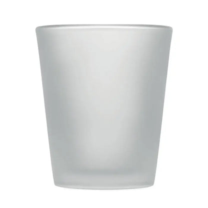 Pahar de sublimare 44ml din sticla mata cilindric simplu cu suprafata neteda si translucida