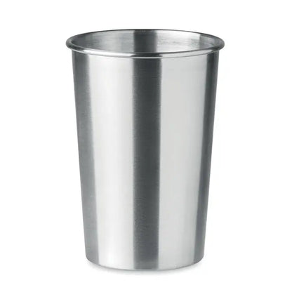 Pahar din otel inoxidabil de 350 ml, cilindric, finisaj lustruit si margine usor evazata