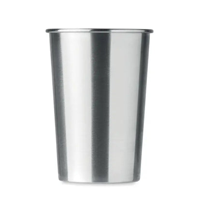 Pahar din otel inoxidabil 350 ml cilindric cu finisaj lustruit si marginile usor conice