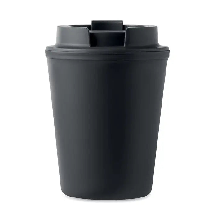 Pahar pp 300 ml negru scrumieră auto din plastic cu capac și sloturi integrate pentru chiștoace de țigară