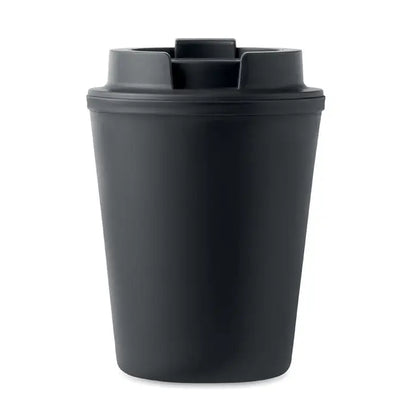 Pahar pp 300 ml negru scrumieră auto din plastic cu capac și sloturi integrate pentru chiștoace de țigară