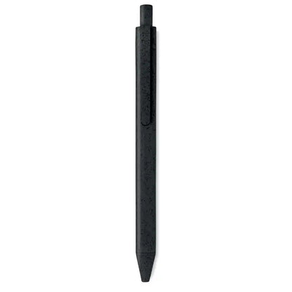 Stilou tip push paie de grau din abs cu finisaj mat si design minimalist texturat negru