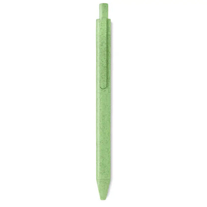 Stilou tip push paie de grau abs cu finisaj texturat si aspect minimalist in nuanta verde deschis