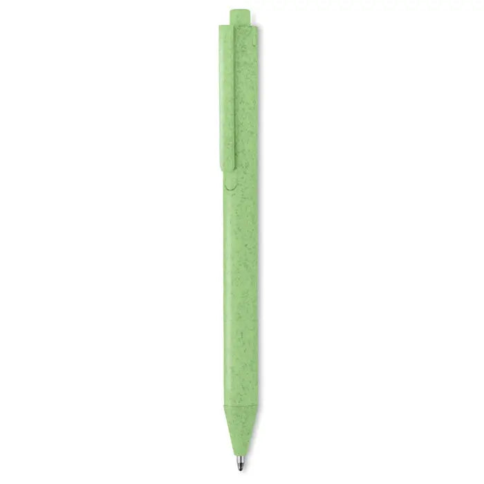 Paie de grau abs stilou tip push verde deschis cu finisaj texturat eco prietenos si design minimalist