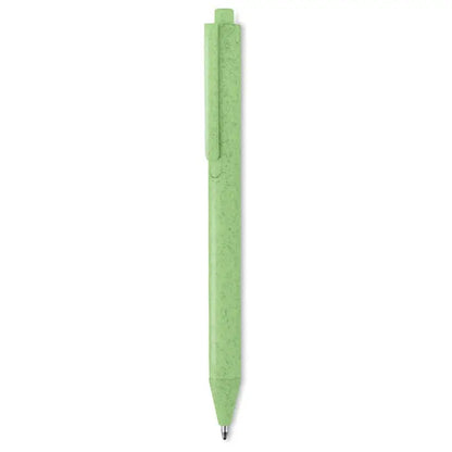 Paie de grau abs stilou tip push verde deschis cu finisaj texturat eco prietenos si design minimalist