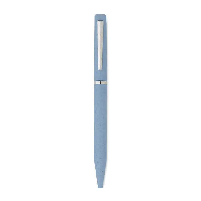 Paie de grau abs twist pen un pix albastru deschis cu finisaj texturat si accente argintii elegante