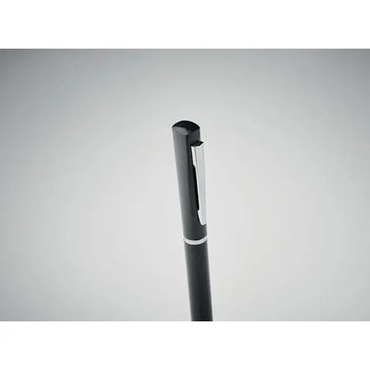 Paie de grau abs twist pen negru cu finisaj mat și accente argintii pe clips și inel din metal