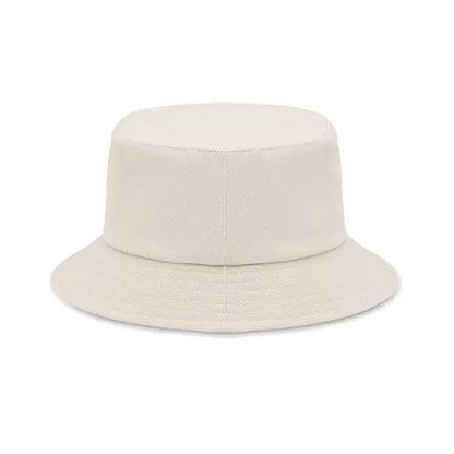 Palarie de soare din bumbac periat 260gr/m² off-white cu textura si cusaturi subtile minimalista