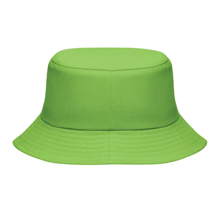 Palarie poliester 150 gr/m² lime green cu crupa structurat usor captusit si bor lat