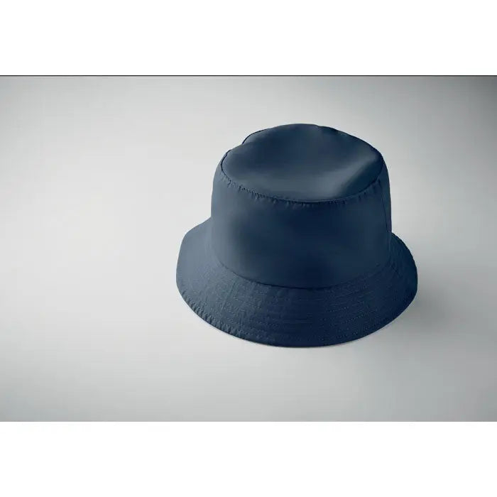 Navy blue bucket hat din poliester 150 gr/m² cu finisaj neted si usor lucios