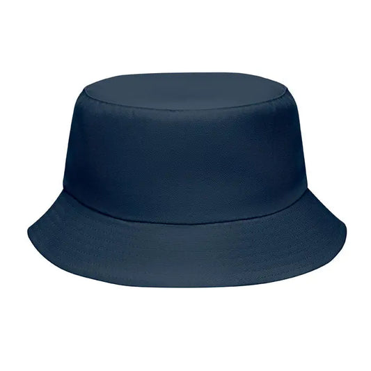 Navy blue poliester 150 gr/m² bucket hat suitable for casual outdoor use