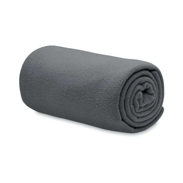 Pătură din lână rpet 130gr/m² rulată, gri închis, moale și cu suprafață texturată