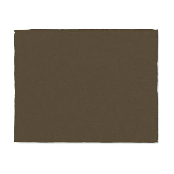 Patura din lana rpet 280 gr/m² cu suprafata tesuta moale, dreptunghiulara si de culoare verde masliniu
