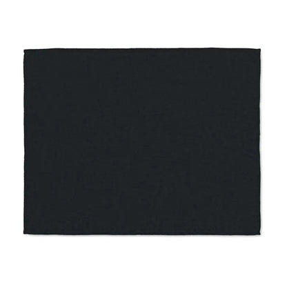 Patura din lana rpet 280 gr/m² dreptunghiulara neagra cu suprafata texturata subtila pentru masa