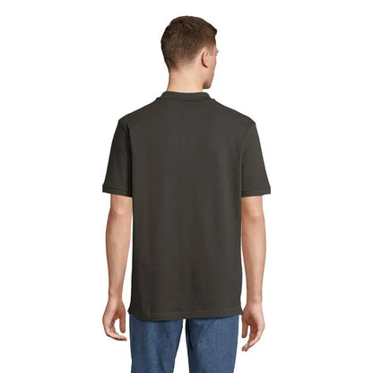 Tricou polo pegase organic 210g de culoare verde măsliniu închis cu mâneci scurte și guler clasic