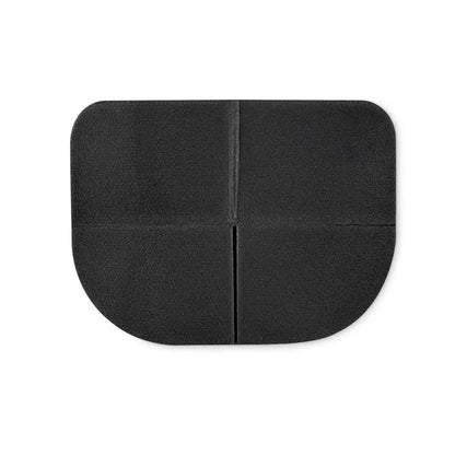 Perna de scaun pentru exterior pliabila neagra din silicon cu colturi rotunjite si cusatura centrala