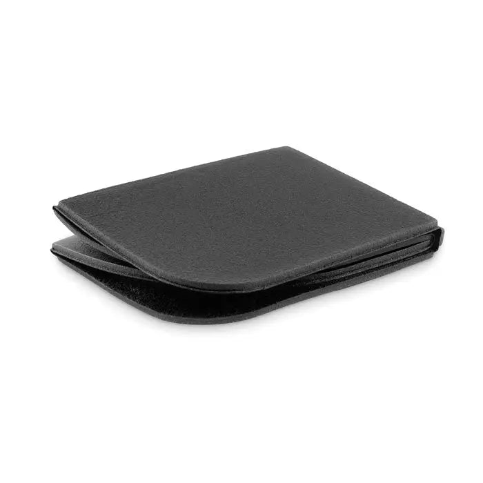 Perna de scaun pentru exterior pliabila din piele neagra cu design minimalist pliabil