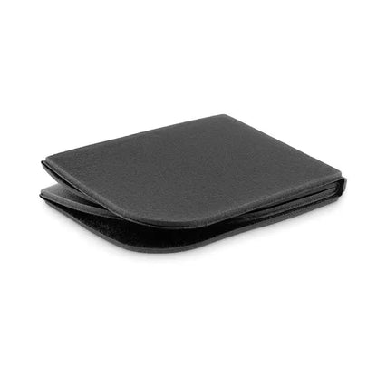 Perna de scaun pentru exterior pliabila din piele neagra cu design minimalist pliabil