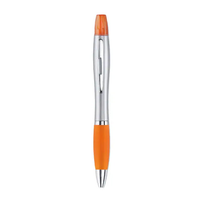 Pix 2 in 1 marker text orange si argintiu cu prindere texturata pentru evidentiere precisa