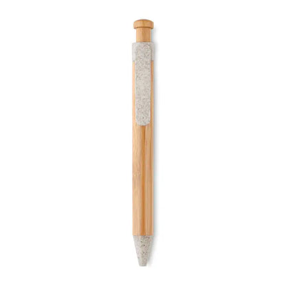 Pix abs din bambus cu grip gri texturat si capac asortat, stil minimalist si design elegant