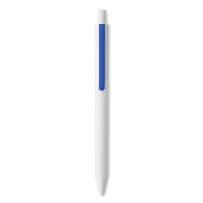 Pix cu buton alb cu grip albastru din abs reciclat pentru scris precis si confortabil