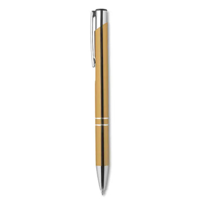 Pix cu buton cu cerneala neagra in culoare aurie cu accente metalice argintii si design modern elegant