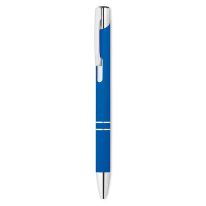 Pix cu finisaj cauciucat albastru cu accente metalice argintii si design modern sleek