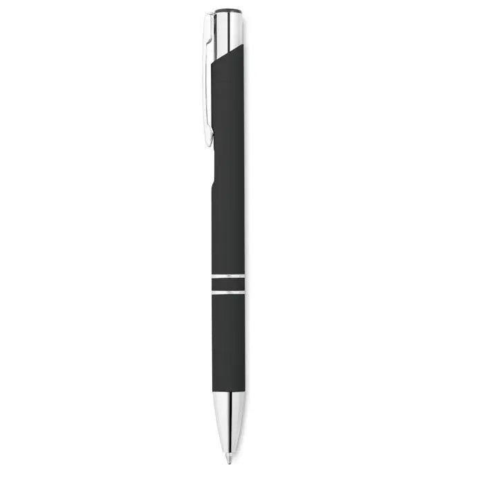 Pix cu finisaj cauciucat negru si argintiu cu design modern si grip texturat din cauciuc si accente cromate polish