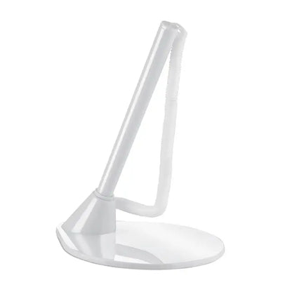 Lampă de birou albă din plastic pix cu suport cu design modern și braț ajustabil