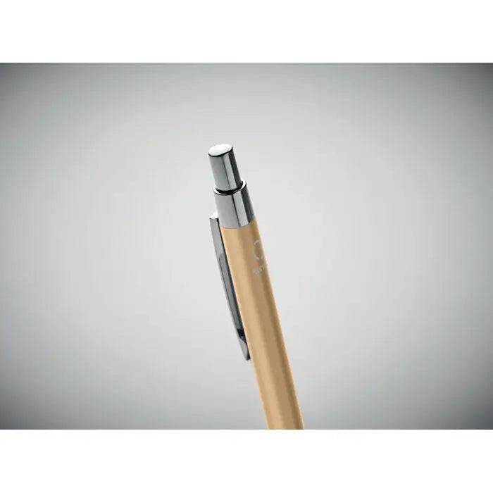 Pix din aluminiu reciclat aurit cu design minimalist si accente argintii elegant metalic
