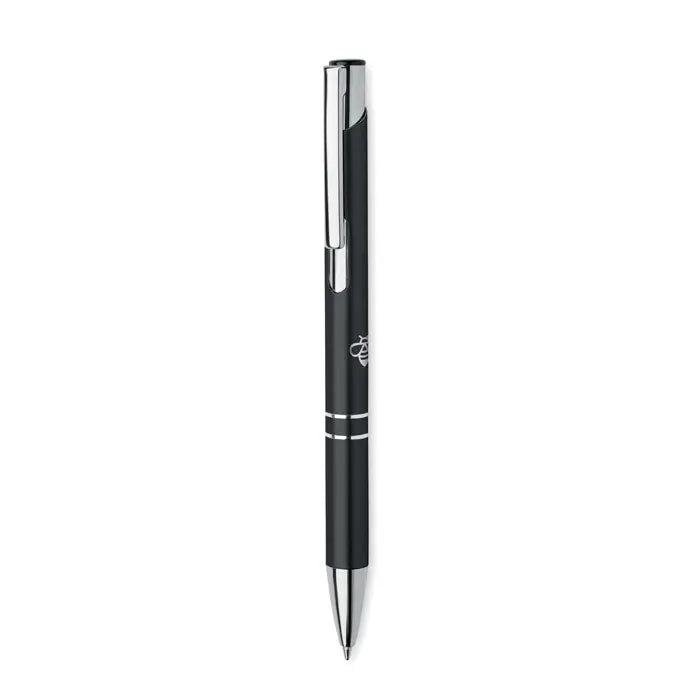 Pix din aluminiu reciclat negru cu accente argintii si design modern pentru scris de precizie