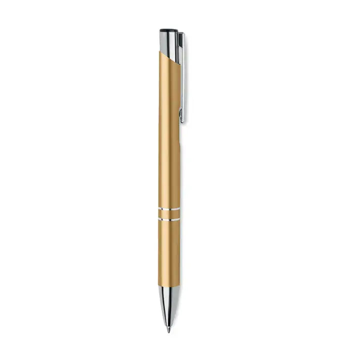 Pix din aluminiu reciclat auriu cu accente argintii și design modern elegant pentru scris rafinat