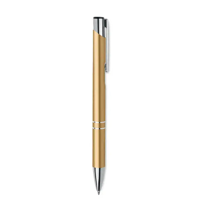 Pix din aluminiu reciclat auriu cu accente argintii și design modern elegant pentru scris rafinat