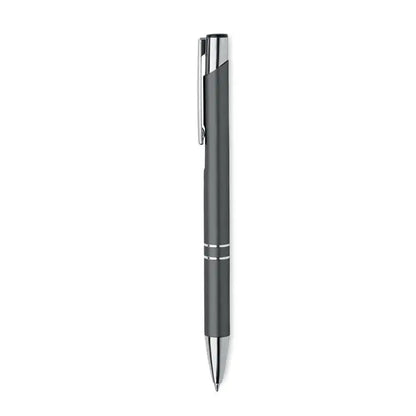Pix din aluminiu reciclat de culoare gri mat cu pix cu bile si detalii metalice argintii elegante